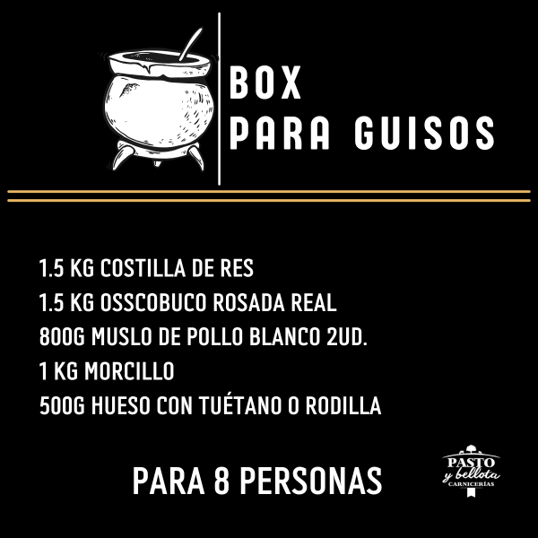 BOX PARA GUISOS | 8 personas.