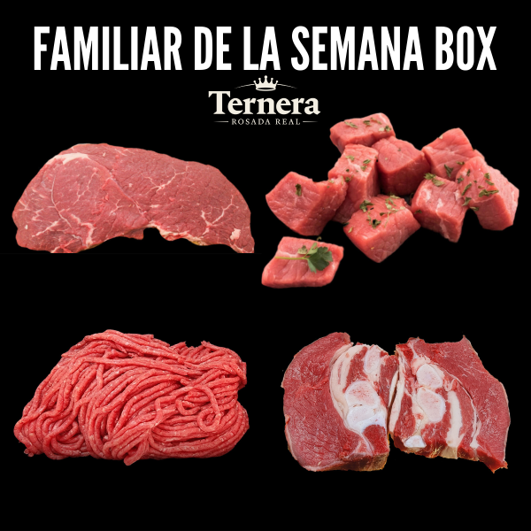 Box Familiar de la Semana con Ternera Rosada Real para Pasto y Bellota.