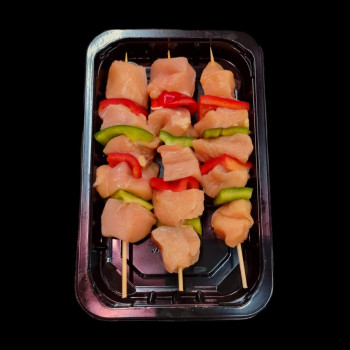 Brochetas de Pollo Pasto y Bellota