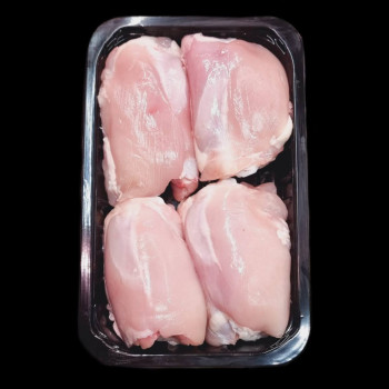 Contra Muslo Pollo Blanco, Pasto y Bellota.