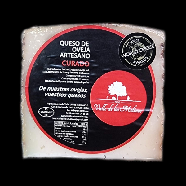 QUESO DE OVEJA CURADO | 350g +-, World Cheese Awards Gold 2022-23