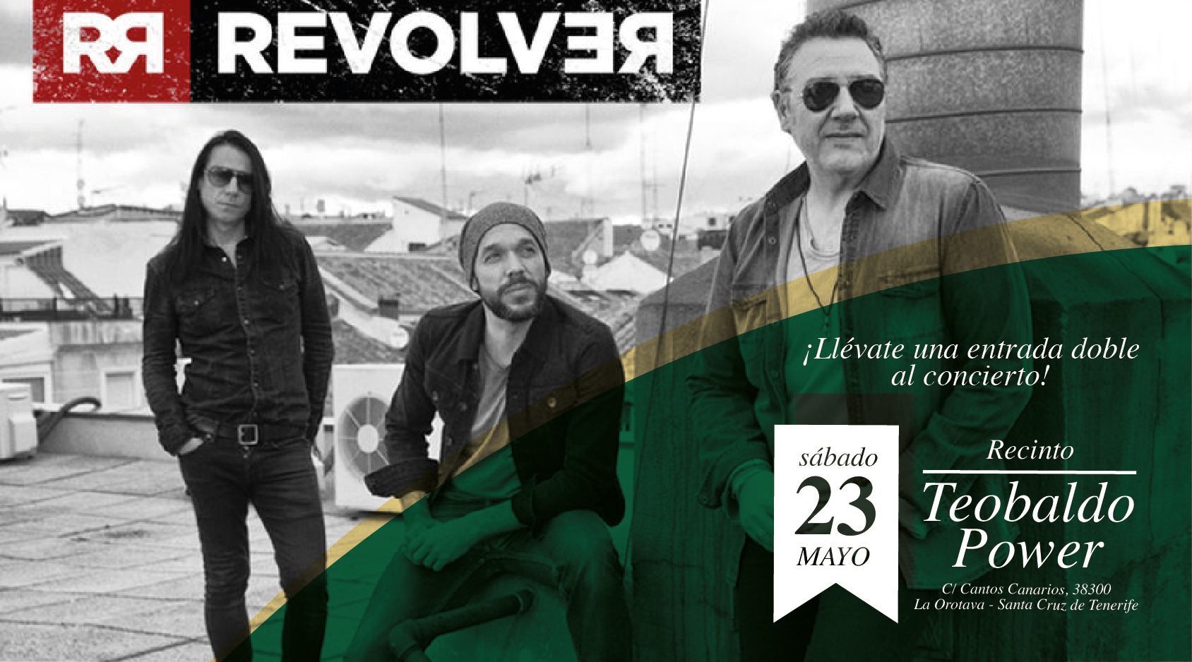 ¡Te invitamos al concierto de Revolver!
